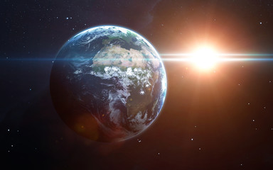 Obraz premium Earth - High resolution 3D images presents planets of the solar system. This image elements furnished by NASA.