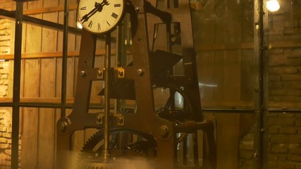 Ancient mechanism for old clock tower.