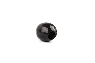 black olives isolated on white background