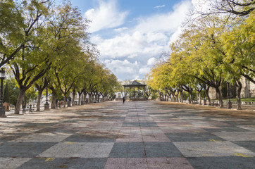 Old mall in the center of the city of Jerez de la Frontera, Spai