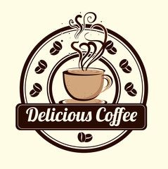 delicious coffee design 