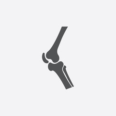 Knee icon of vector illustration for web and mobile - obrazy, fototapety, plakaty