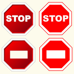 stop sign set