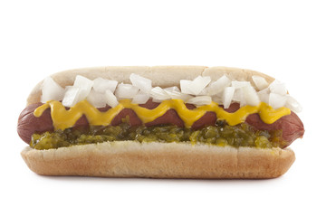 spicy hotdog sandwich