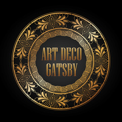 art deco element gatsby design 