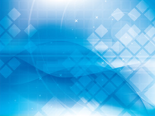 Technology background blue futuristic abstract with bright lights.