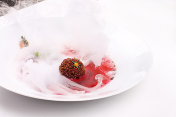 Soup, molecular cuisine.