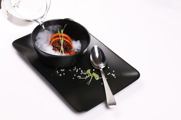 Soup, molecular cuisine.