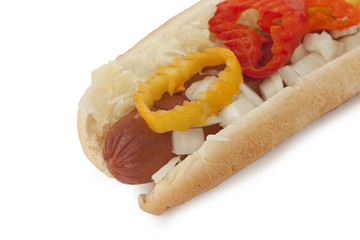 delicious hotdog sandwich
