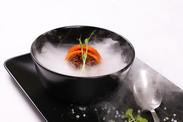 Soup, molecular cuisine.