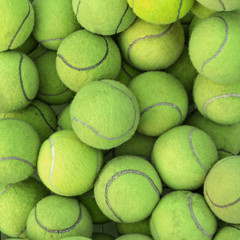 Tennis balls background texture