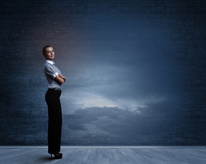 Elegant confident businesswoman