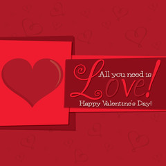 Funky Valentine's Day card in vector format.