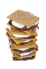 close up image of smore sandwich