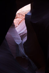 Weathered stone from the Lower Antelope Slot Canyon of Arizona