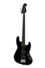 Obraz na płótnie Canvas Electric Bass Guitar isolated on white background