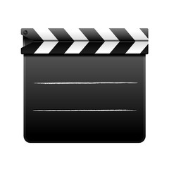 Fototapeta premium カチンコ アイコン イラスト