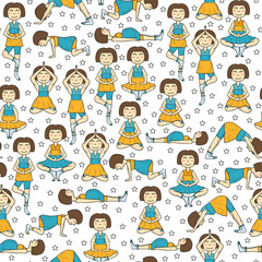 Hand drawn pregnant women background