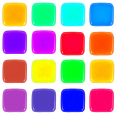Multicolor icon of honey drop