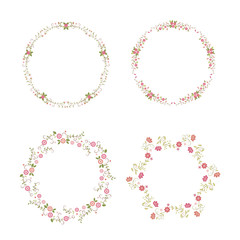 pink flower frames