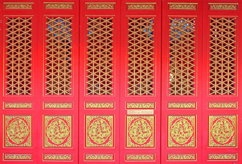 Golden Dragon Chinese door