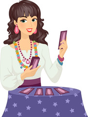 Girl Gypsy Tarot Cards Read