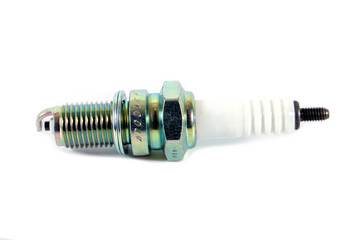 Car spark plug isolated on the white background