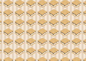 Fototapeta premium S'more greeting card