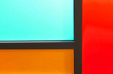 Colorful of window glass pattern