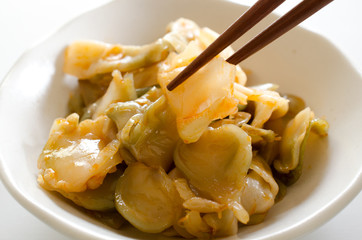 ザーサイの油炒め