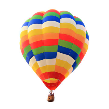 balloon hot air isolated white background