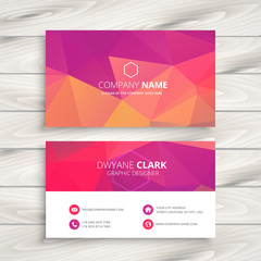 Fototapeta premium business card in pink