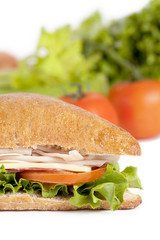  sandwich and ingredients