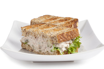 tuna whole wheat sandwich