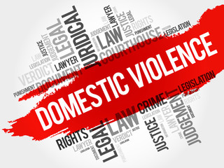 Domestic Violence word cloud concept