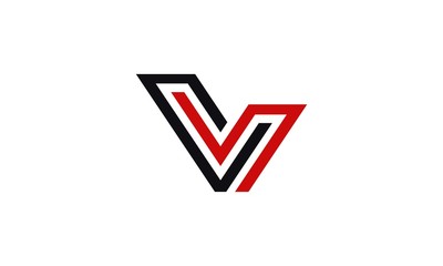 Letter V logo icon design template elements 