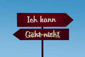 Schild 48 - Ich kann