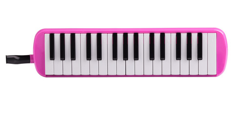 pink melodeon music instrument