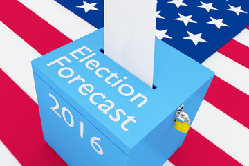 Fototapeta na wymiar Election Forecast 2016 election concept