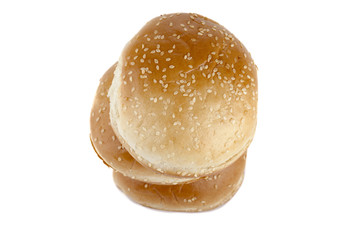 a pile of burger buns