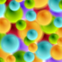 Colorful abstract blurred bubbles background