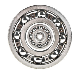 Metal bearings isolated on a white background