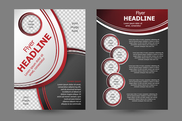 Vector flyer template design