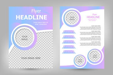 Vector flyer template design