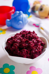 Baby food from beets