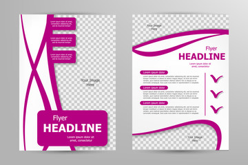 Vector flyer template design