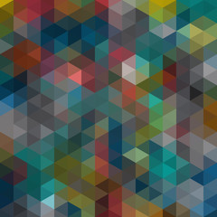 Multicolored geometric wattled mosaic pattern wallpaper