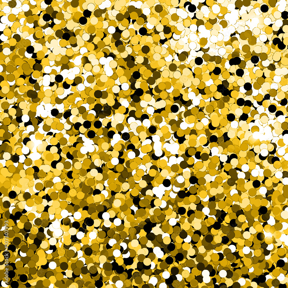 Wall mural Vector gold glittering confetti wallpaper background