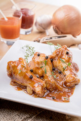 Baked chicken in tomato sauce