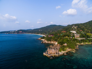 Aerial view of Koh Phangan Thailand
